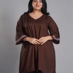 Women Embroidered A-Line Kurta-image-97