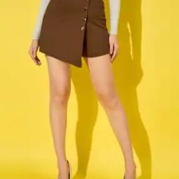 Women Skorts with Elasticated Waist-picture-24