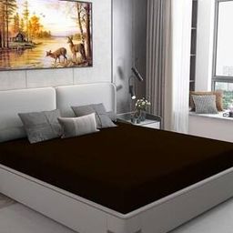 Dream Care Waterproof Fitted Cotts Wonder Mattress Protector for Single Bed 78 x 48 Inch Coffee-image-57