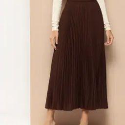 Women Flared Skirt with Elasticated Waist-image-12