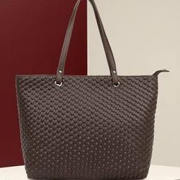  Women Lightweight PU Oversized Structured Tote Bag with Applique-image-12