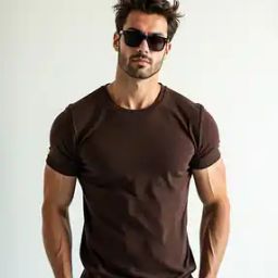 Men Regular Fit Ribbed Crew-Neck T-Shirt-image-36