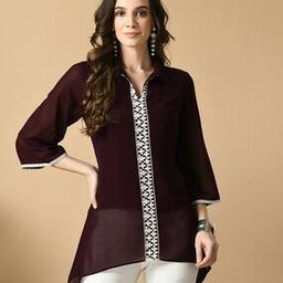 Women Regular Fit Top with 3/4th Sleeves-image-57
