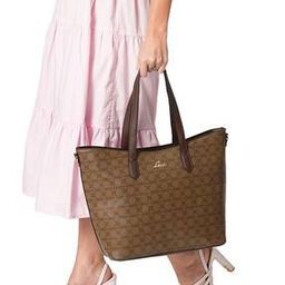 Women Tote Bag with Logo Applique-image-58