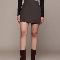Women Skorts with Elasticated Waist-image-51