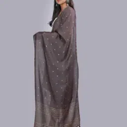 Women Striped Dupatta with Tassels-picture-29