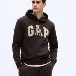 Brand Print Unisex Hoodie with Kangaroo Pockets-image-45