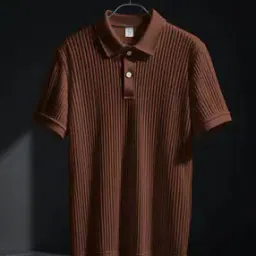 fashion and youth Men Knitted Regular Fit Polo T-Shirt-picture-41