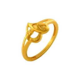 Yellow Gold Heart Ring-image-42