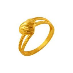 Yellow Gold Heart-Design Ring-image-40