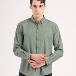 red tape Men Loose Fit Shirt with Curved Hem-picture-18