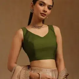soch Women V-Neck Back Open Blouse-picture-0