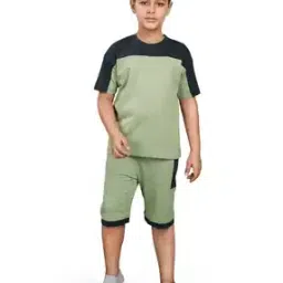 actlive Boys Typographic Print Shorts & T-Shirt Set-picture-6