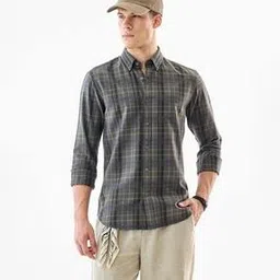 snitch Men Checks Slim Fit Shirt-picture-49