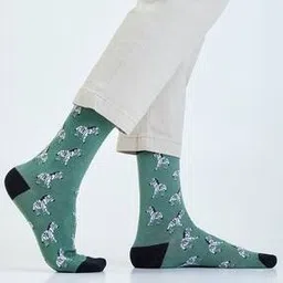 mint & oak Men Graphic Print Ankle-Length Socks-picture-36