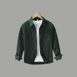 buda jeans co Men Boxy Fit Shirt with Spread Collar-picture-29