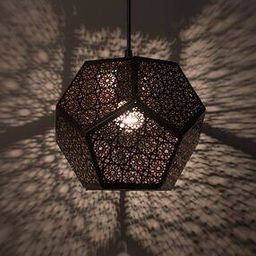 Handcrafted Hexagonal Hanging Pendant Lamp-image-38