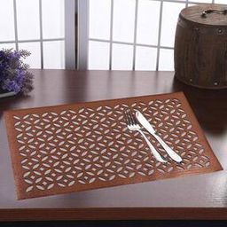 Set of 4 Rectangular Soft Leather Table Placemats-20