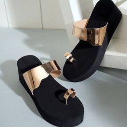 Regular Fit Open-Toe Wedges-17