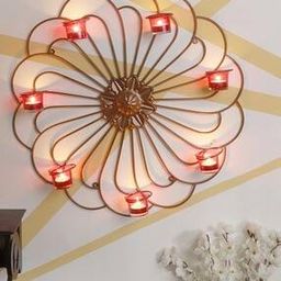 Iron Floral Design Hanging Wall-27