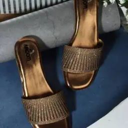 Open-Toe Slip-On Flat Sandals-image-1