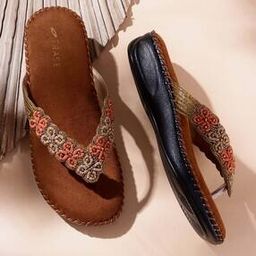 Women Embellished Open-Toe Thong-Strap Sandals-40