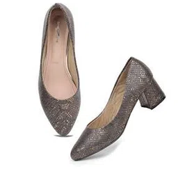 Reptilian Print Chunky Heeled Shoes-picture-26