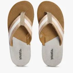 Men Striped Thong-Strap Flip-Flops-25
