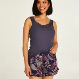 Floral Print Shorts with Drawstring Waist-44