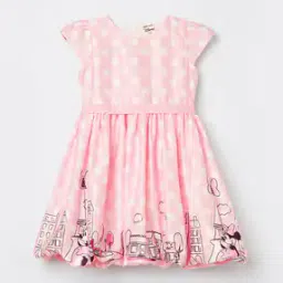 fame forever by lifestyle Girls Round Neck A-line Dress-picture-28