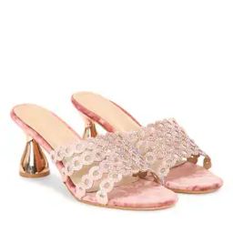 fyre rose Women Embellished Cone-Heeled Sandals-picture-5