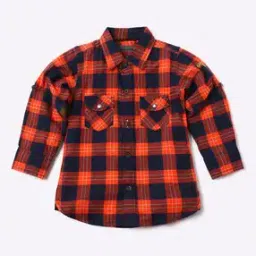 gini & jony Checked Shirt with Back Applique-picture-41
