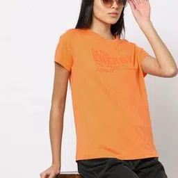 Typographic Print Slim Fit Crew-Neck T-Shirt-image-95