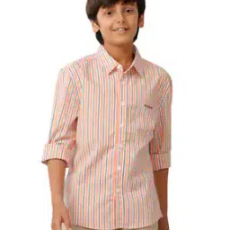 Boys Striped Regular Fit Shirt-image-98