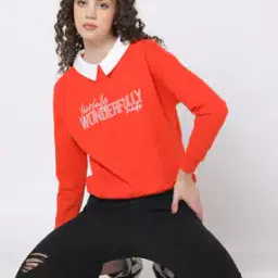 Typographic Print Relaxed Fit Sweatshirt-image-63