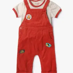 Boys Ribbed Dungaree with T-Shirt-picture-36