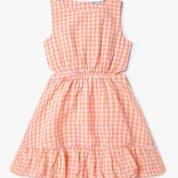 Gingham Textured Dress-image-41