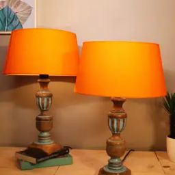 Set of 2 Table Lamps with Shades-29