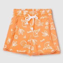 Girls Printed Regular Fit Shorts-picture-13