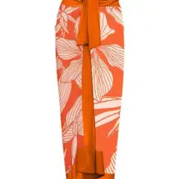 miakee Women Tropical Print A-Line Skirt-picture-31