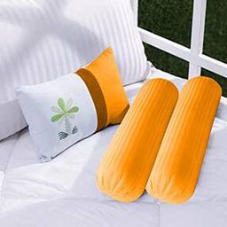 Pack of 2 Striped Bolster Covers-12