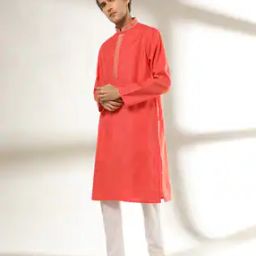 Slim Fit Embroidered Straight Kurta with Insert Pocket-picture-43