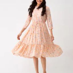 aask Polka-Dot Fit & Flare Dress-picture-22