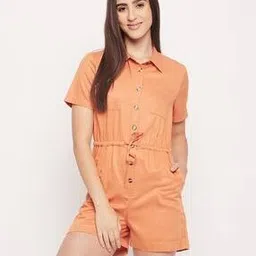 Women Playsuit with Insert Pockets-picture-47