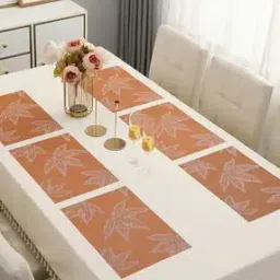 Set of 6 Floral Print Washable Placemats-picture-24