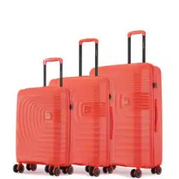 Set of 3 Striped Luggage Bags with 360 Degree Rotating Wheel-11