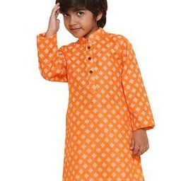 Boy Regular Fit Printed Kurta-image-1