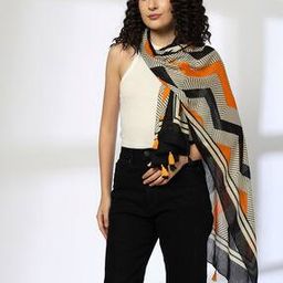 Women Chevron Print Scarf-image-19