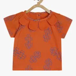 Printed Top with Button Closure-image-22