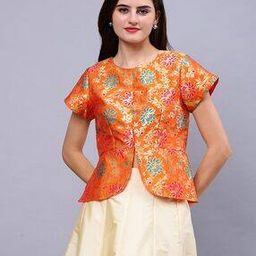 Women Woven Back-Open Blouse-picture-40